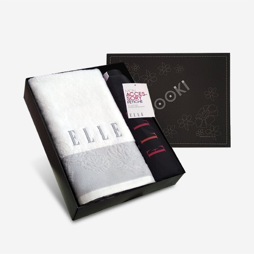 엘르 로즈타올1매+엘르 네츄럴 3단우산세트