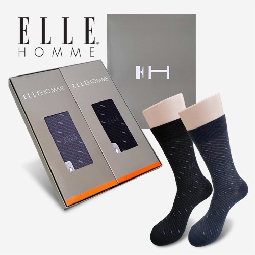 엘르 스티치신사정장양말 2족세트