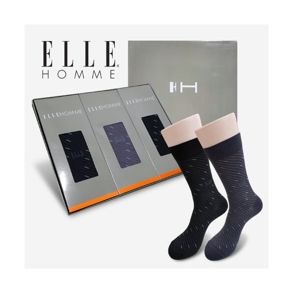 상품 이미지: 엘르 스티치신사정장양말 3족세트