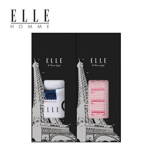 엘르 골프스포츠양말1족+20와플스포츠타올 1매세트