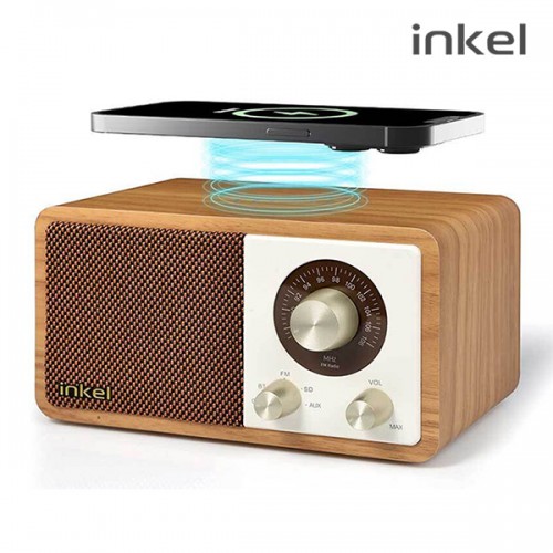 인켈 15W 고속무선충전 블루투스스피커 라디오 ANALOGUE