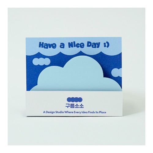 구름메모잇 - 간지 디귿자형
