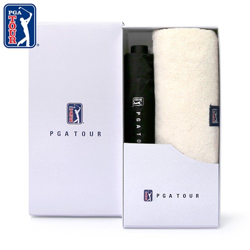 PGA 3단수동 카본 립스탑 암막 우양산+200g 코마사 면사타올세트