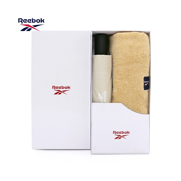 상품 이미지: 리복 3단완전자동 뉴트럴 암막 우양산+200g 코마사 면사타올세트