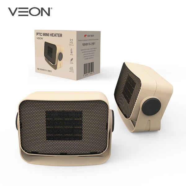 상품 이미지: 베온 히트베어PTC 미니팬히터 온풍기