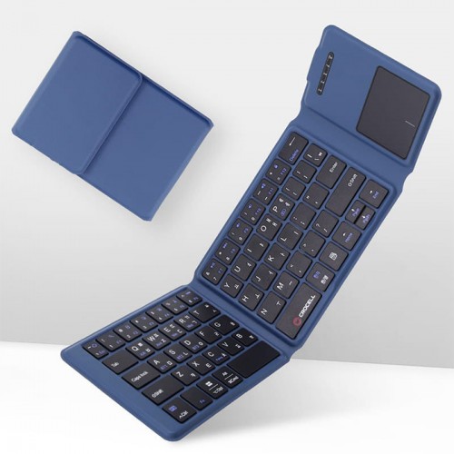 크로셀 3단 폴더블 블루투스키보드 C-Flip Indigo