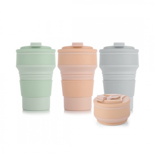 오밸류 접이식 실리콘 텀블러 500ml