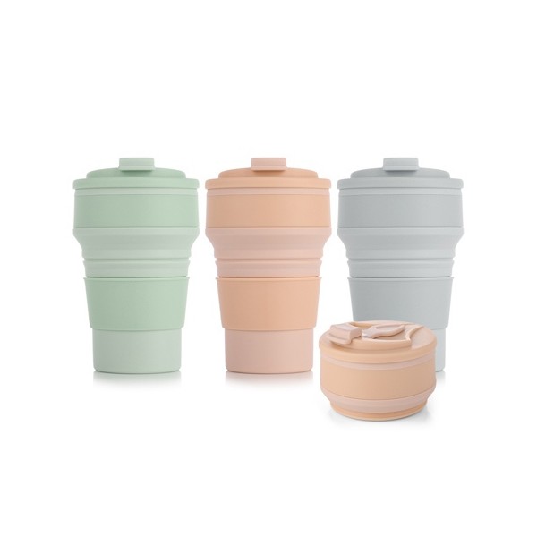 상품 이미지: 오밸류 접이식 실리콘 텀블러 500ml