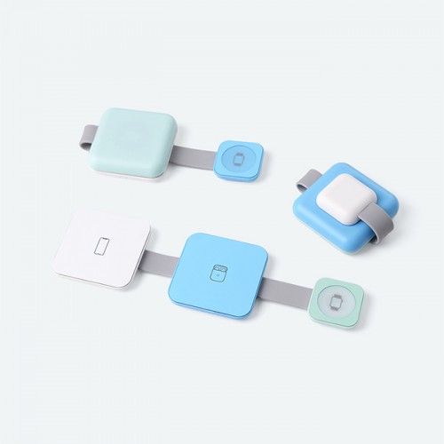 EVIG 큐브팝 3in1 휴대용 접이식 고속무선충전기(워치공용충전)