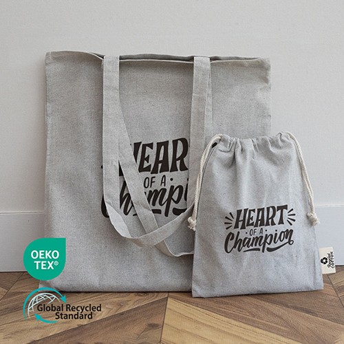 리사이클 그레이세트(그레이에코백+미르셔링파우치)