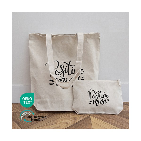 상품 이미지: 친환경 리사이클세트(스탠다드에코백(중)+에코지퍼파우치)