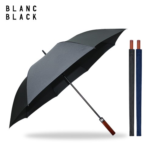 블랑블랙 75늄 고밀도 무하직기 장우산(우드핸들)