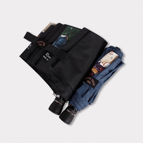 테디베어 프리미엄 4단 방풍 캐릭터 우산