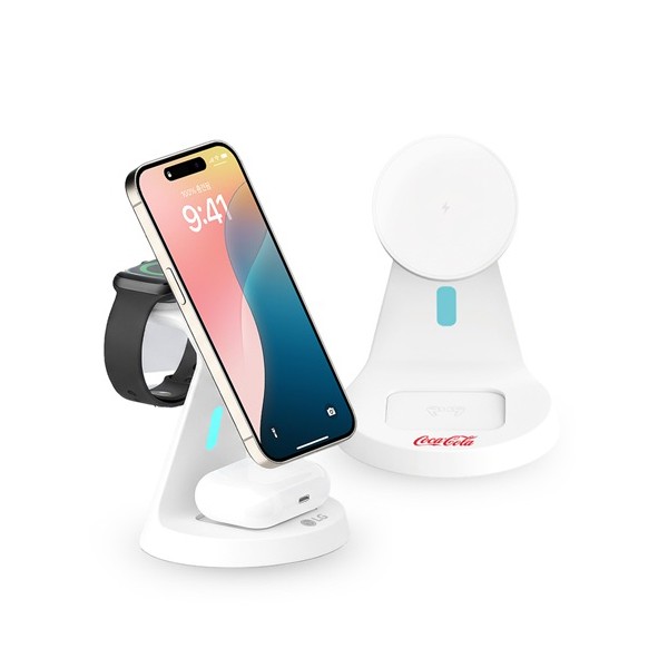 상품 이미지: 이노젠 프리스비 맥세이프 3in1 멀티 무선고속충전기(갤럭시.아이폰호환)