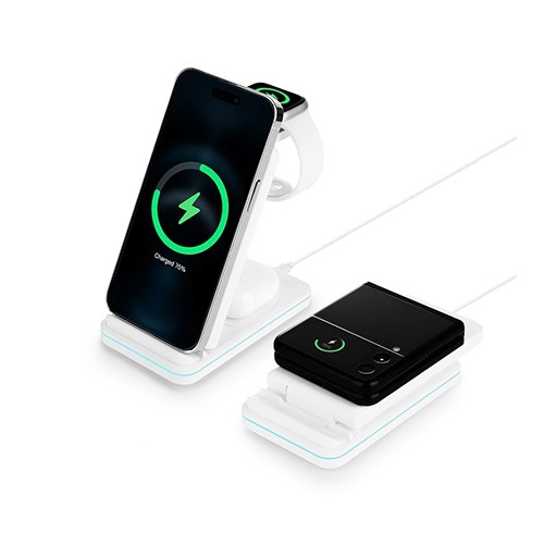 뮤스트 브릿지 3in1 멀티 고속무선충전기(갤럭시/애플호환)