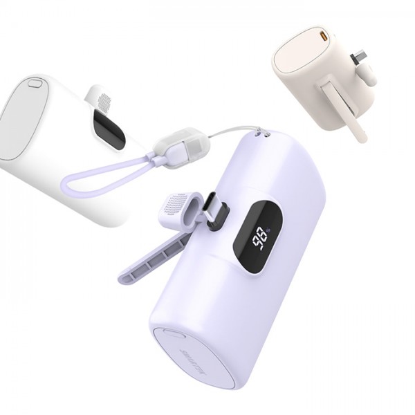 상품 이미지: 스마텍 미니 일체형 도킹형보조배터리 5,000mAh STPB-MB100