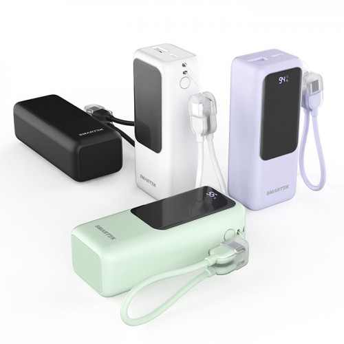 스마텍 케이블일체형 미니보조배터리 10000mAh STPB-SB100