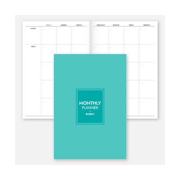 상품 이미지: 만년형 월간 플래너노트(중철제본/32절/B6)