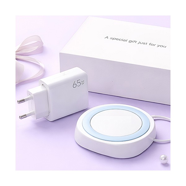 상품 이미지: 팝폰 65W 초고속어댑터 무선충전기세트 CS72-2