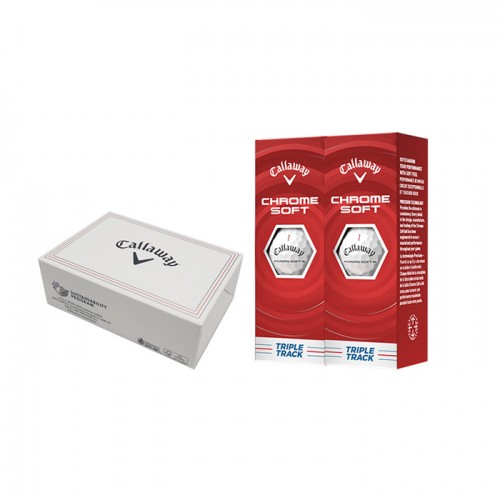 캘러웨이 크롬소프트 트리플트랙 화이트 6구