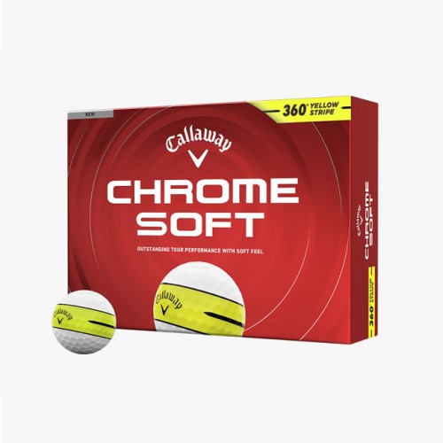캘러웨이 크롬소프트 360 스트라이프옐로우 12구