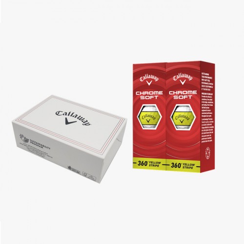 캘러웨이 크롬소프트 360 스트라이프옐로우 6구