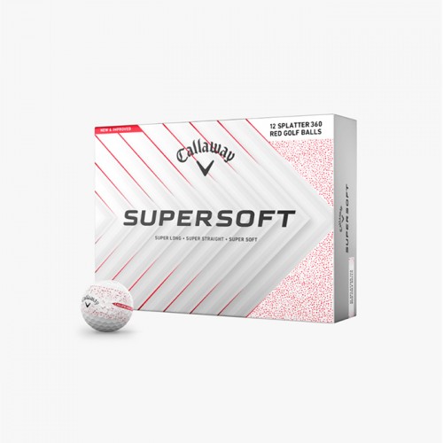 캘러웨이 슈퍼소프트 360 스플래터 레드 12구