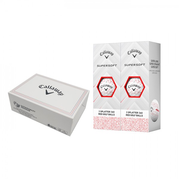 상품 이미지: 캘러웨이 슈퍼소프트 360 스플래터 레드 6구 