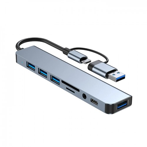 심플데이즈 Type-C 8포트 멀티허브 어뎁터 USB3.0