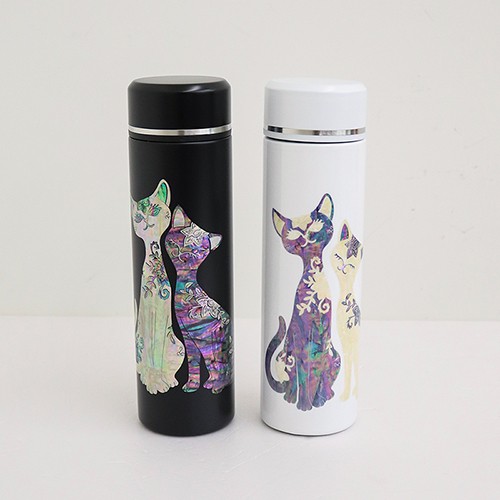 나빌레라 고양이 자개텀블러 500ml