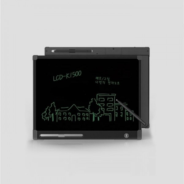 상품 이미지: 15인치 친환경 LCD 대형 전자노트 메모패드 LCD-K1500