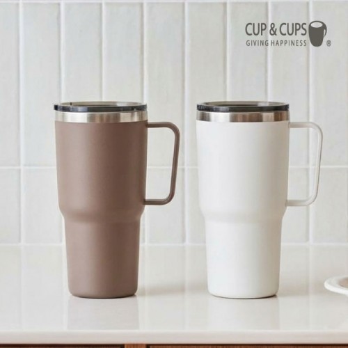 컵앤컵스 이중핸들 스텐텀블러 500ml