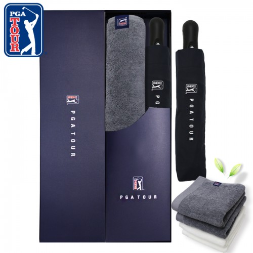 PGA 3단70완전자동 무지+260g코마사타올세트
