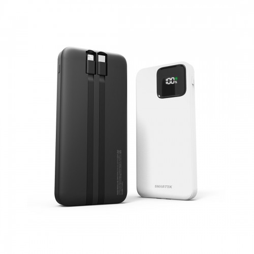 스마텍 20W 2in1 케이블일체형 보조배터리 10,000mAh STPB-CB1