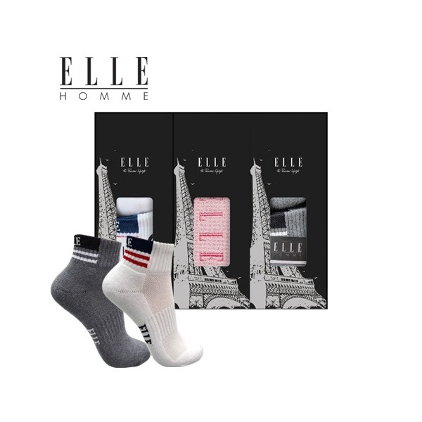 상품 이미지: 엘르 골프스포츠양말2족+20와플스포츠타올 1매세트