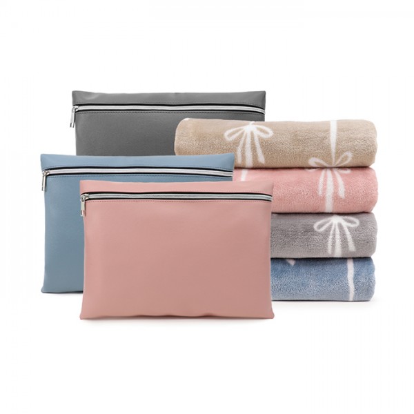 상품 이미지: 리본극세사 클러치쿠션담요