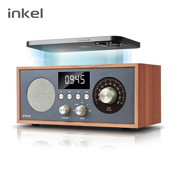 상품 이미지: 인켈 15W 고속무선충전시계 휴대용 블루투스스피커 라디오 SIGNAL