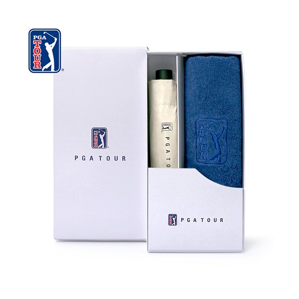 상품 이미지: PGA 3단수동 카본 립스탑 암막 우양산+170g 면사타올세트